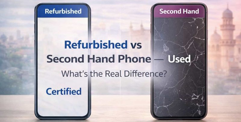 Difference between refurbished and second hand
