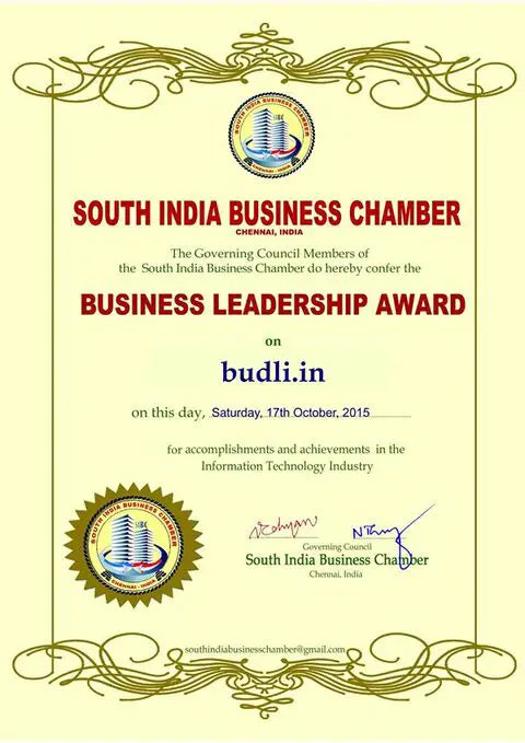South India Business Chamber – Business Leadership