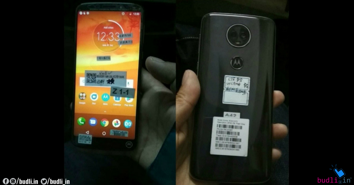 Real Life Images of the Moto E5 Plus Leaked Online