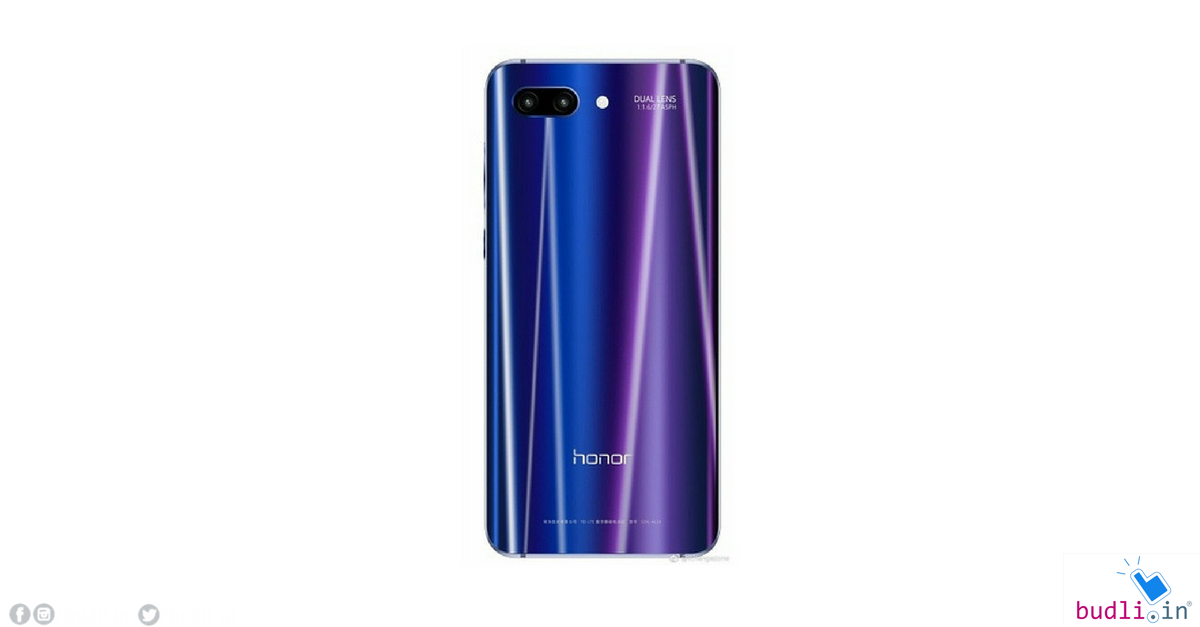 Honor 10 Leaked Image Shows Dual Cameras With f/1.6 Aperture, Twilight Colour Variant