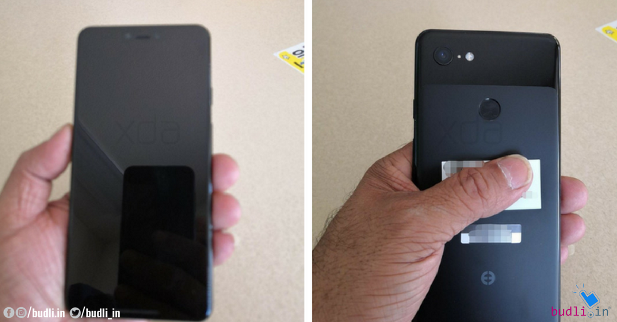 Google Pixel 3 XL Live Images reveal notch display, dual front cameras and more