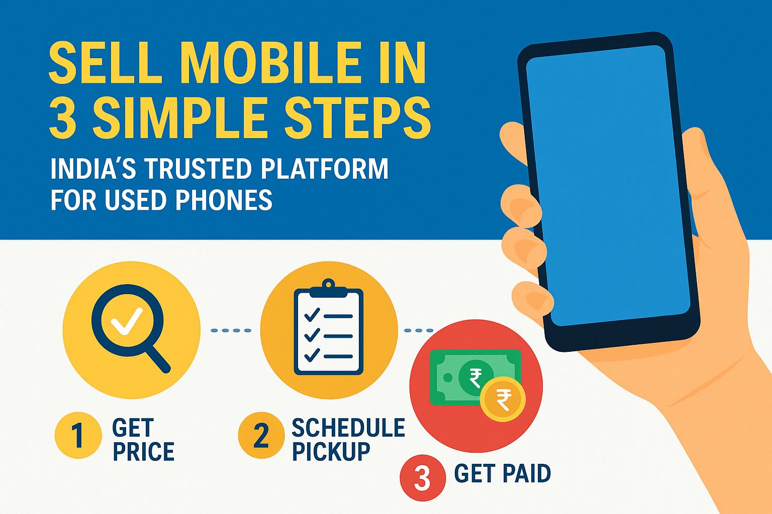 Sell Mobile in 3 Simple Steps – India’s Trusted Platform for Used Phones